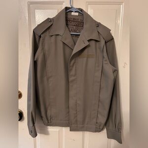 Men's Beige Military Field Jacket